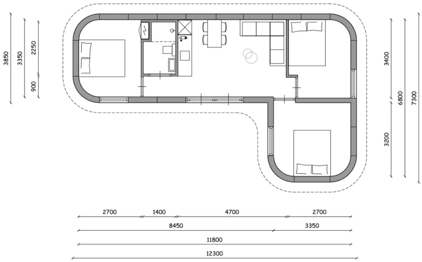 Plattegrond Silva Embrace59 voor meergeneratie-wonen