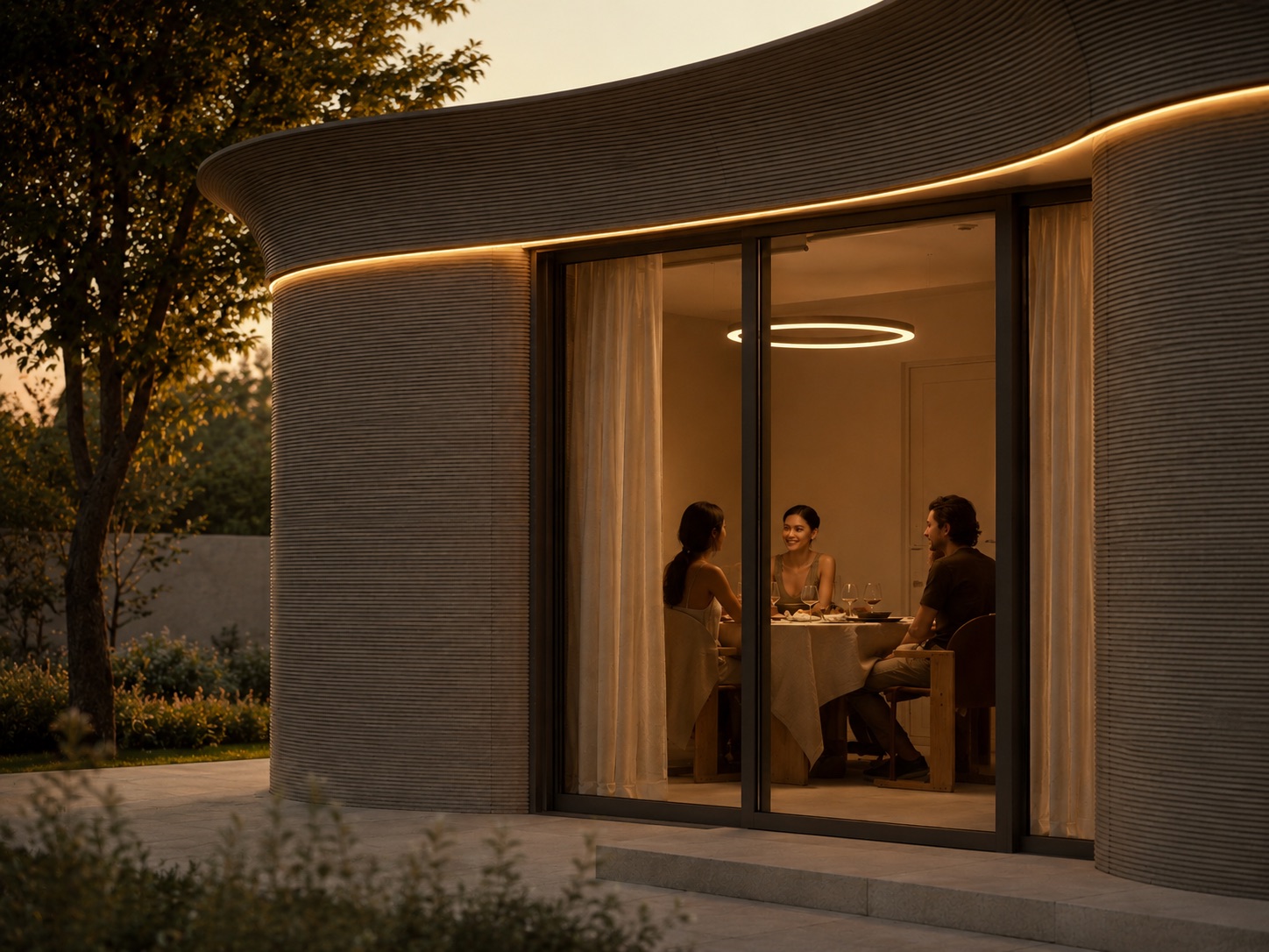 Silva Serenity luxe gastenverblijf met warme avondsetting